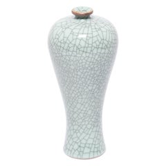 Petite Chinese Tapered Crackle Vase