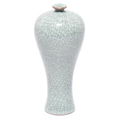 Petite Chinese Tapered Crackled Vase