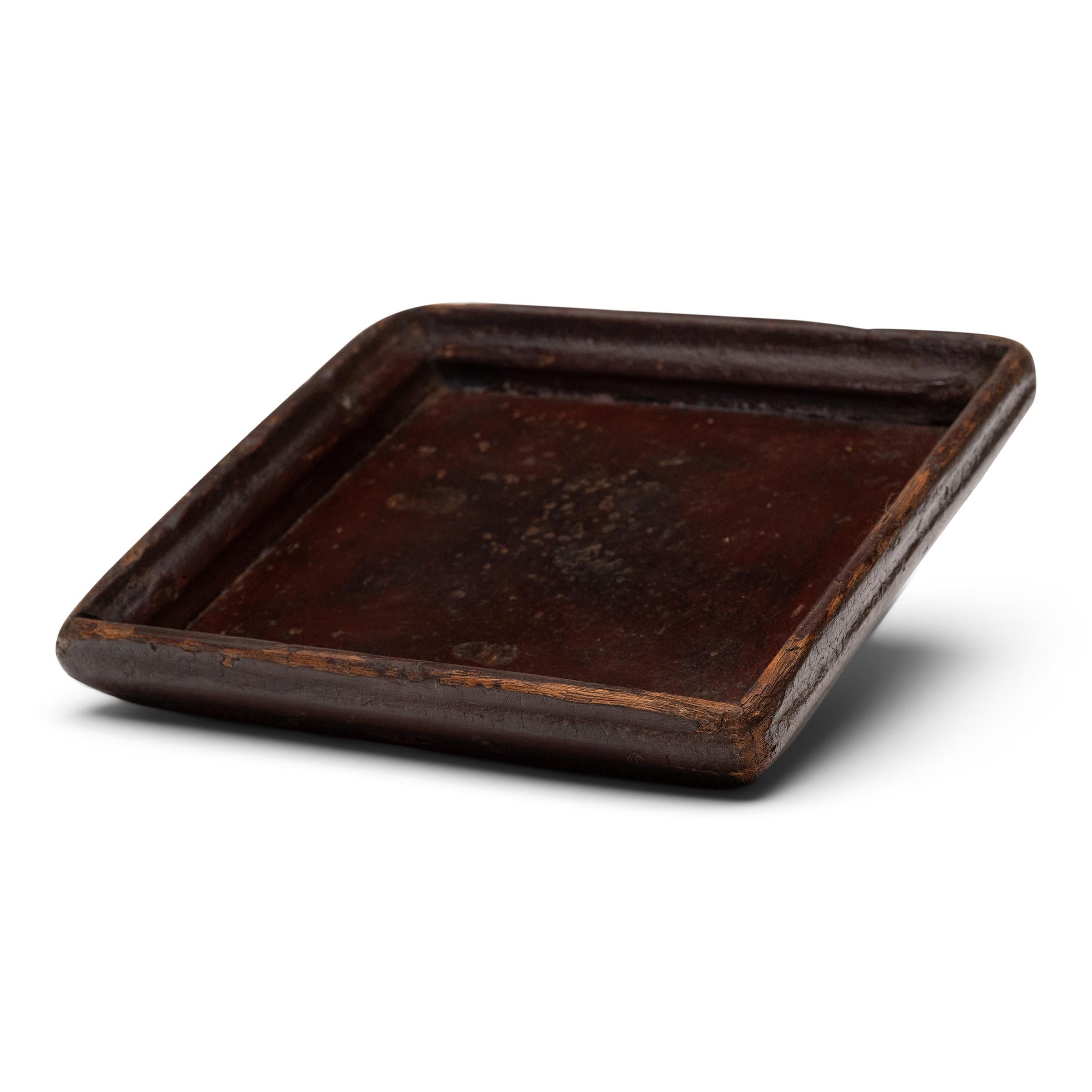 Rustic Petite Chinese Tea Tray, c. 1850 For Sale