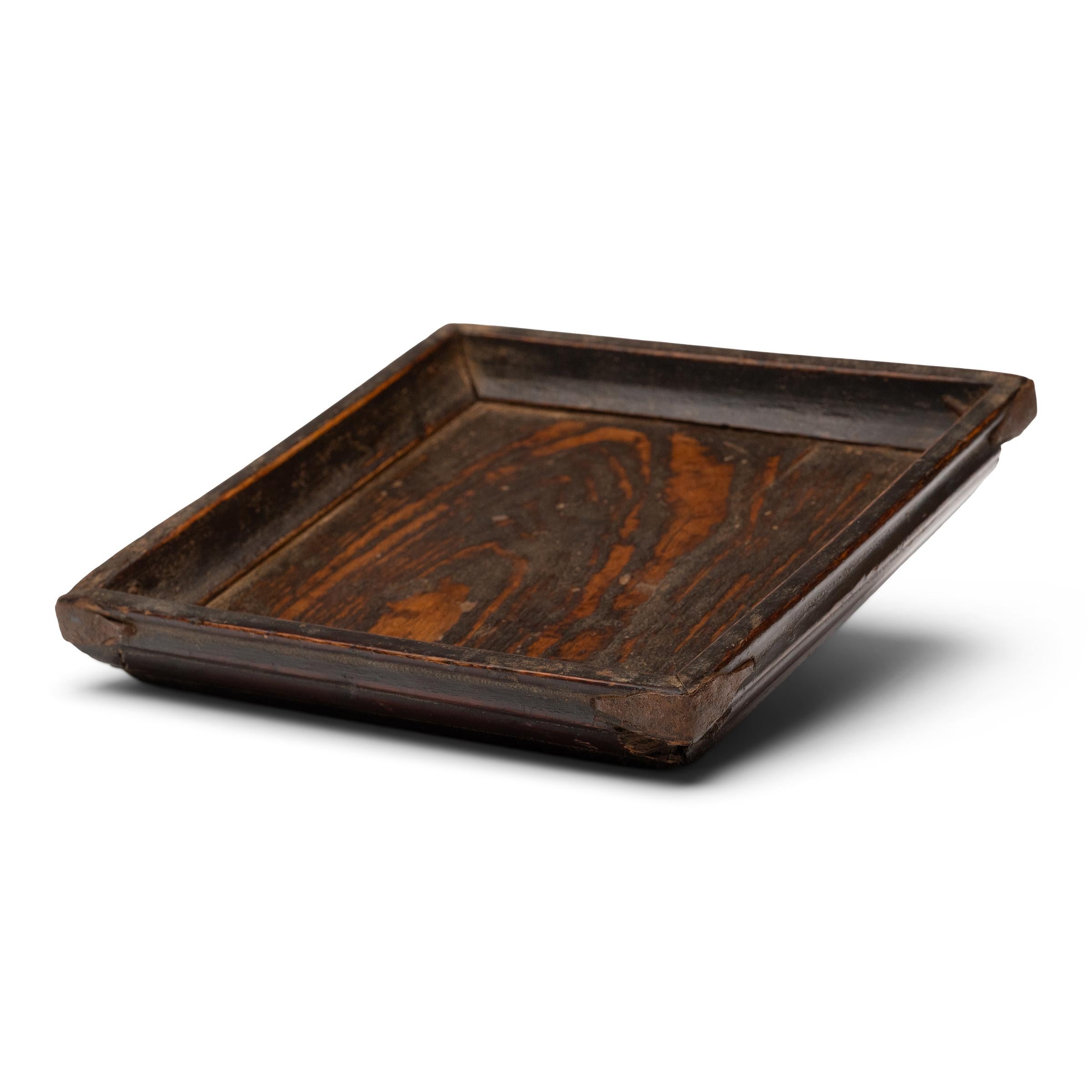 Kleines chinesisches Teetablett, um 1850 (Rustikal) im Angebot