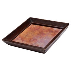 Petite Chinese Tea Tray with Rose Mirror, c. 1900