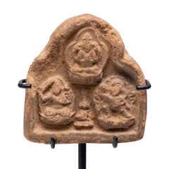 Petite Chinese Terracotta Tsatsa Amulet c. 1850