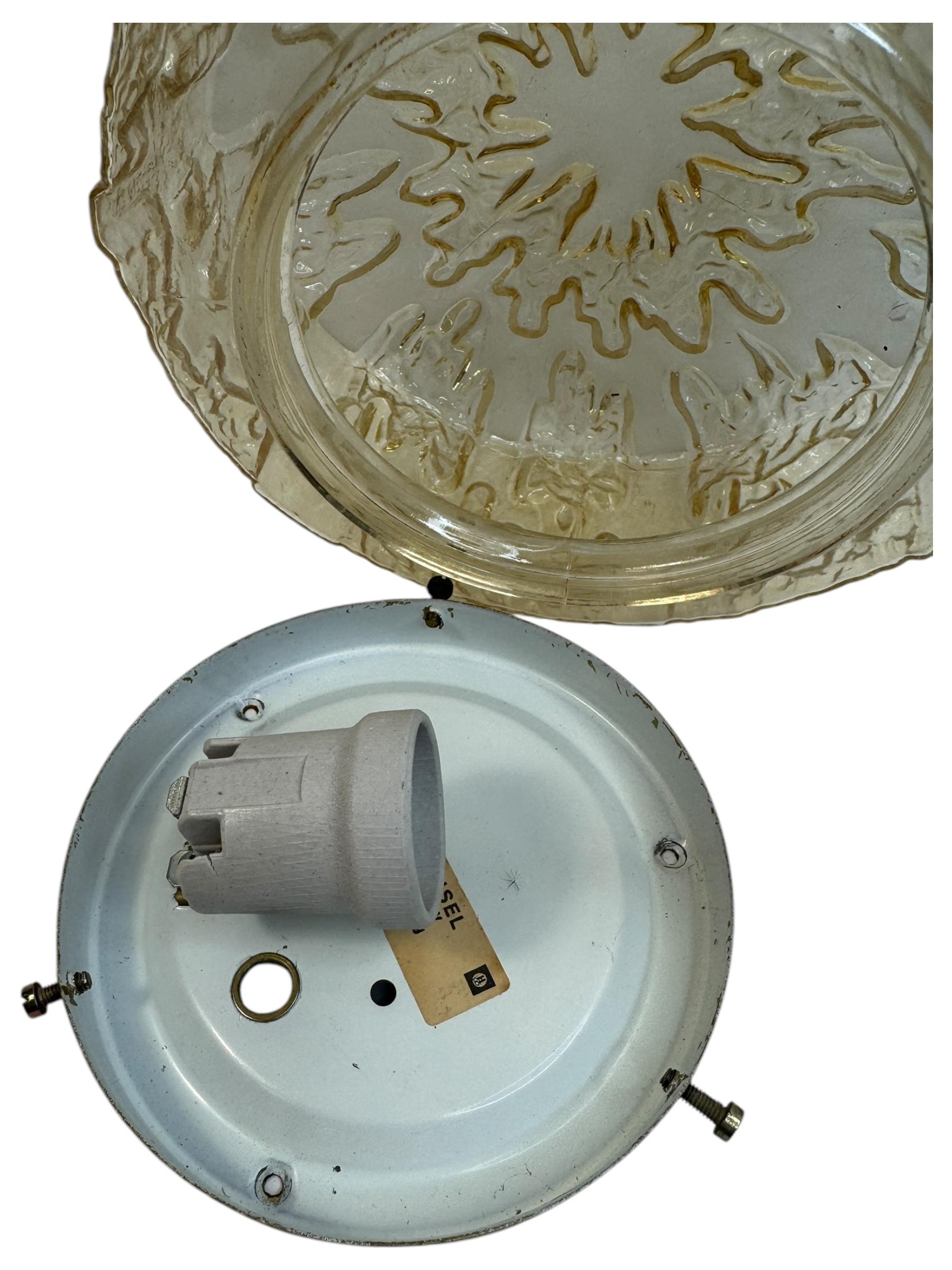 Plafoniera Petite Circle Ice Glass Honsel Leuchten, Germania in vendita 4