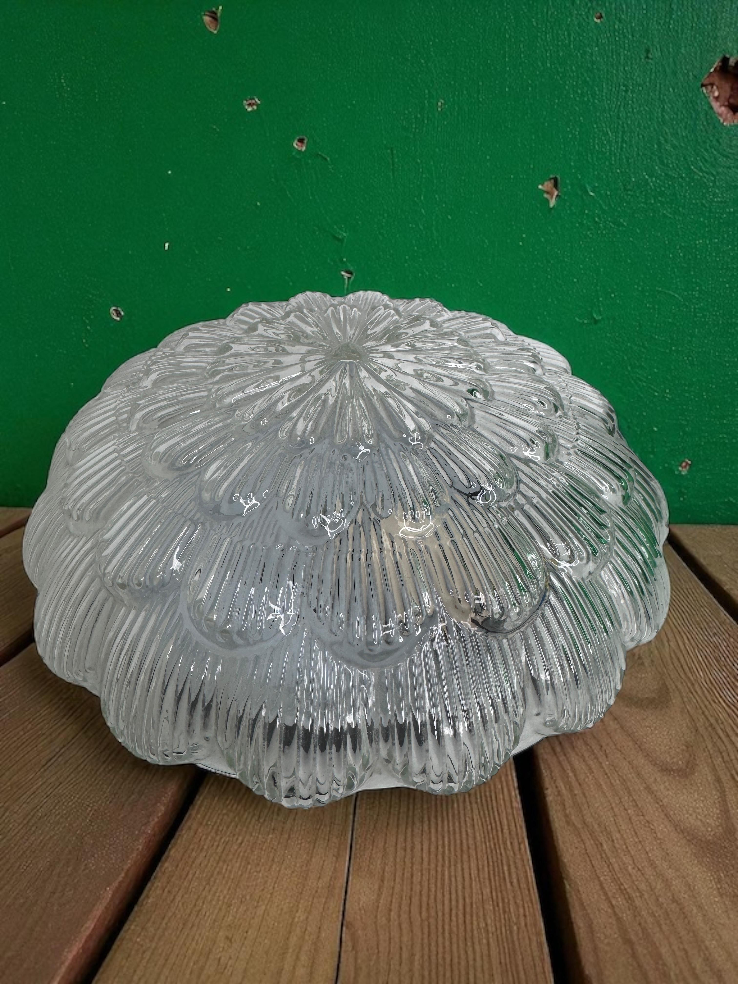 Pequeño plafón de cristal transparente Massive Leuchten, Alemania en venta 1