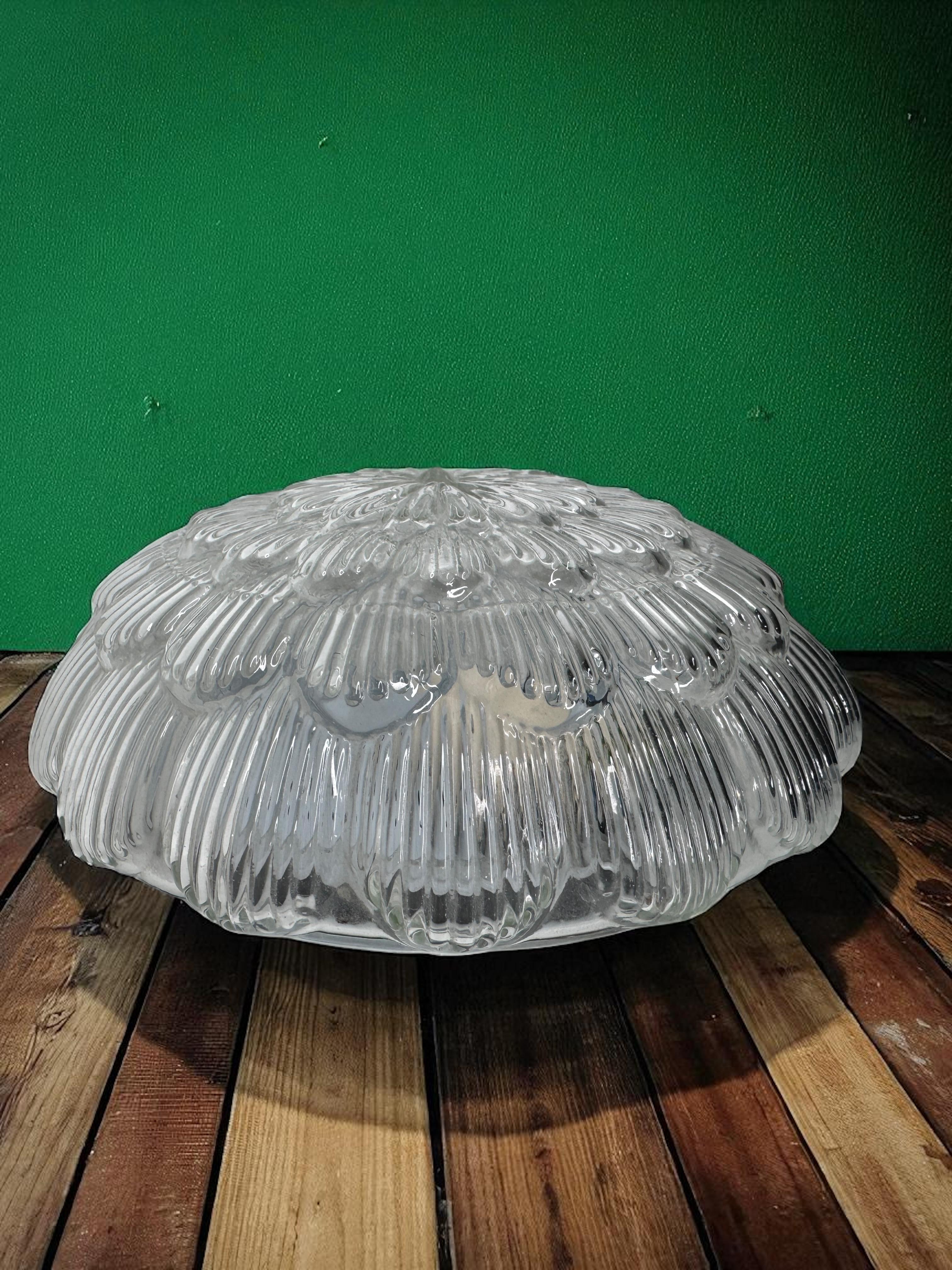 Pequeño plafón de cristal transparente Massive Leuchten, Alemania en venta 2