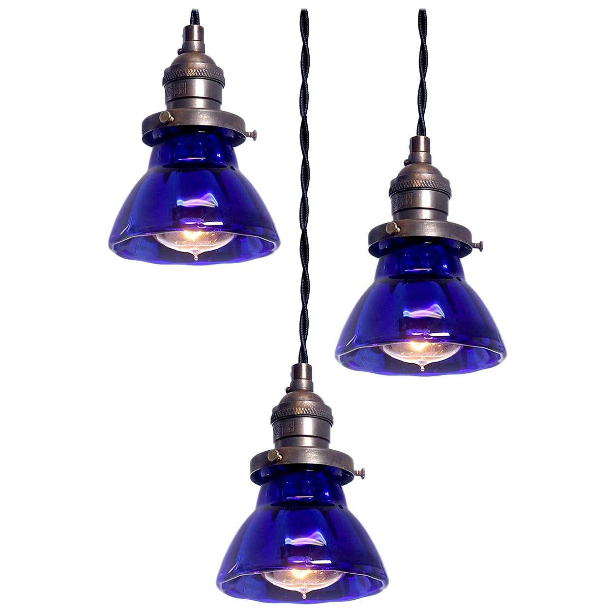 Petite Cobalt Blue Mercury Glass Pendent For Sale at 1stDibs | cobalt ...