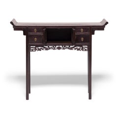 Petite Console Table with Dancing Dragon Apron