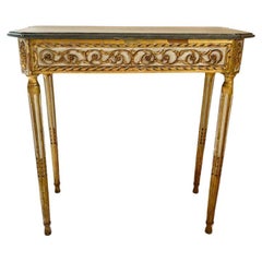 Petite Console with Marble Top