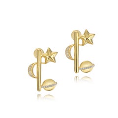 Petite Constellation Elongate Earrings