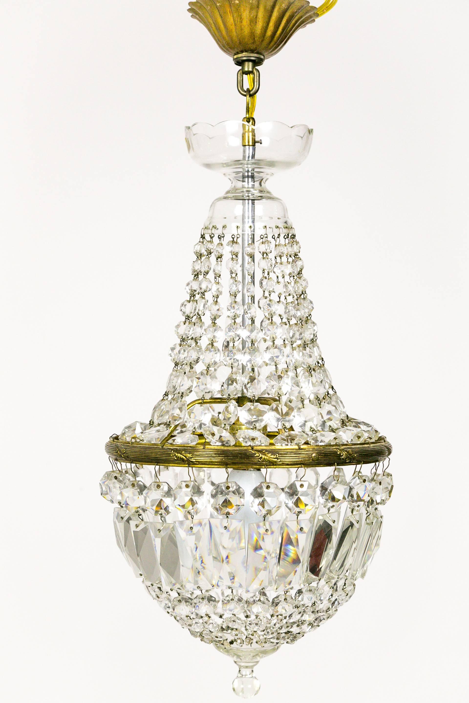 petite crystal chandelier