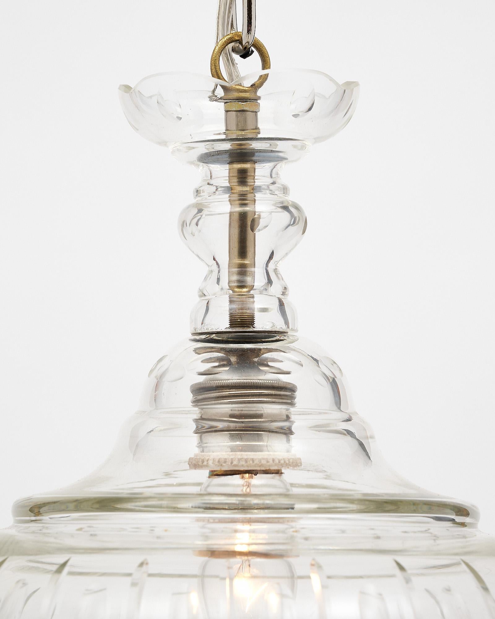 Early 20th Century Petite Crystal Chandelier