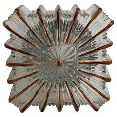 Plafoniera quadrata a incasso Petite Cute Starburst Pattern Limburg, anni '70