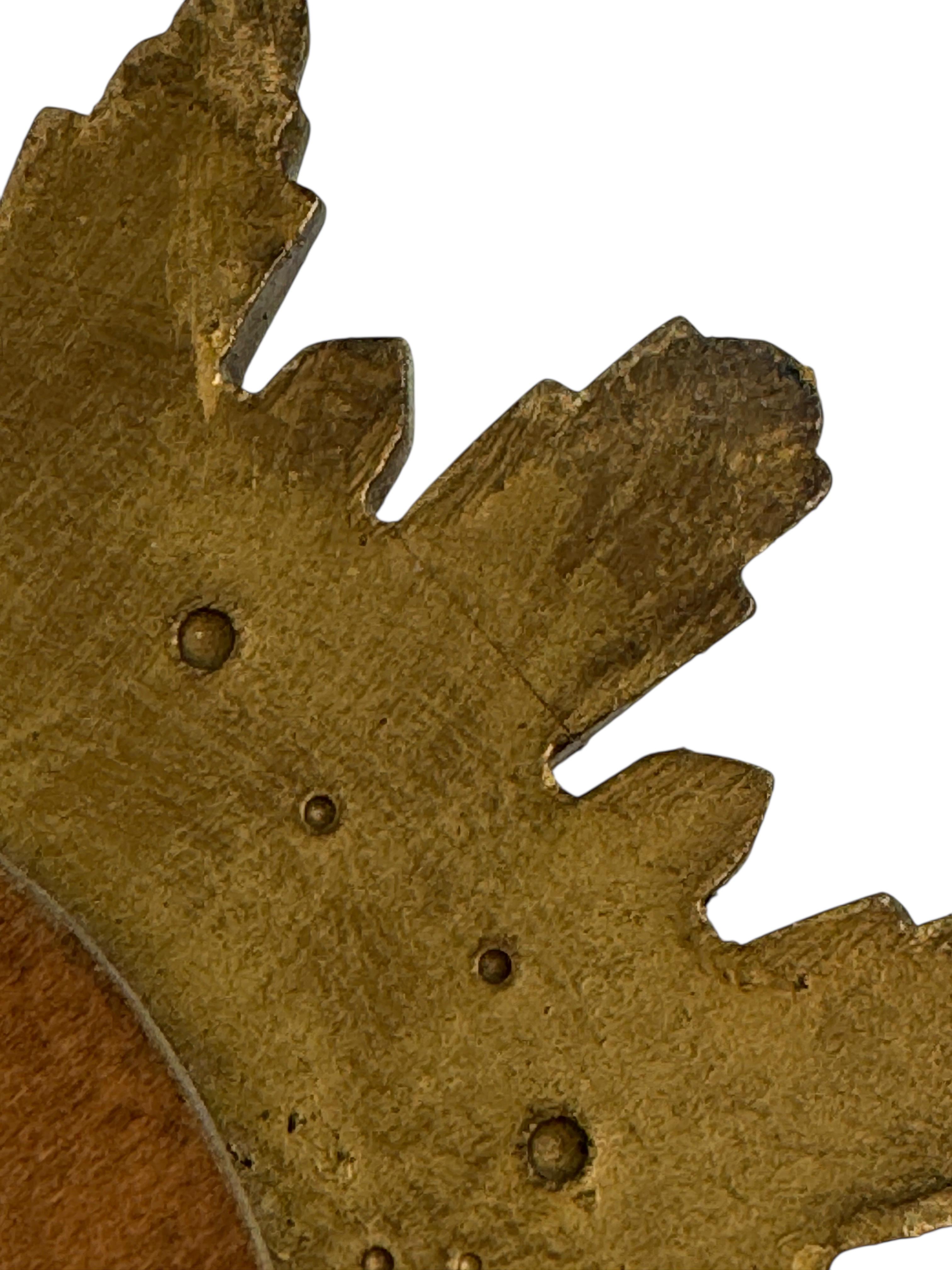 Petite Cute Starburst Sunburst Gilded Resin Flat Mirror Germany, circa 1970s For Sale 2