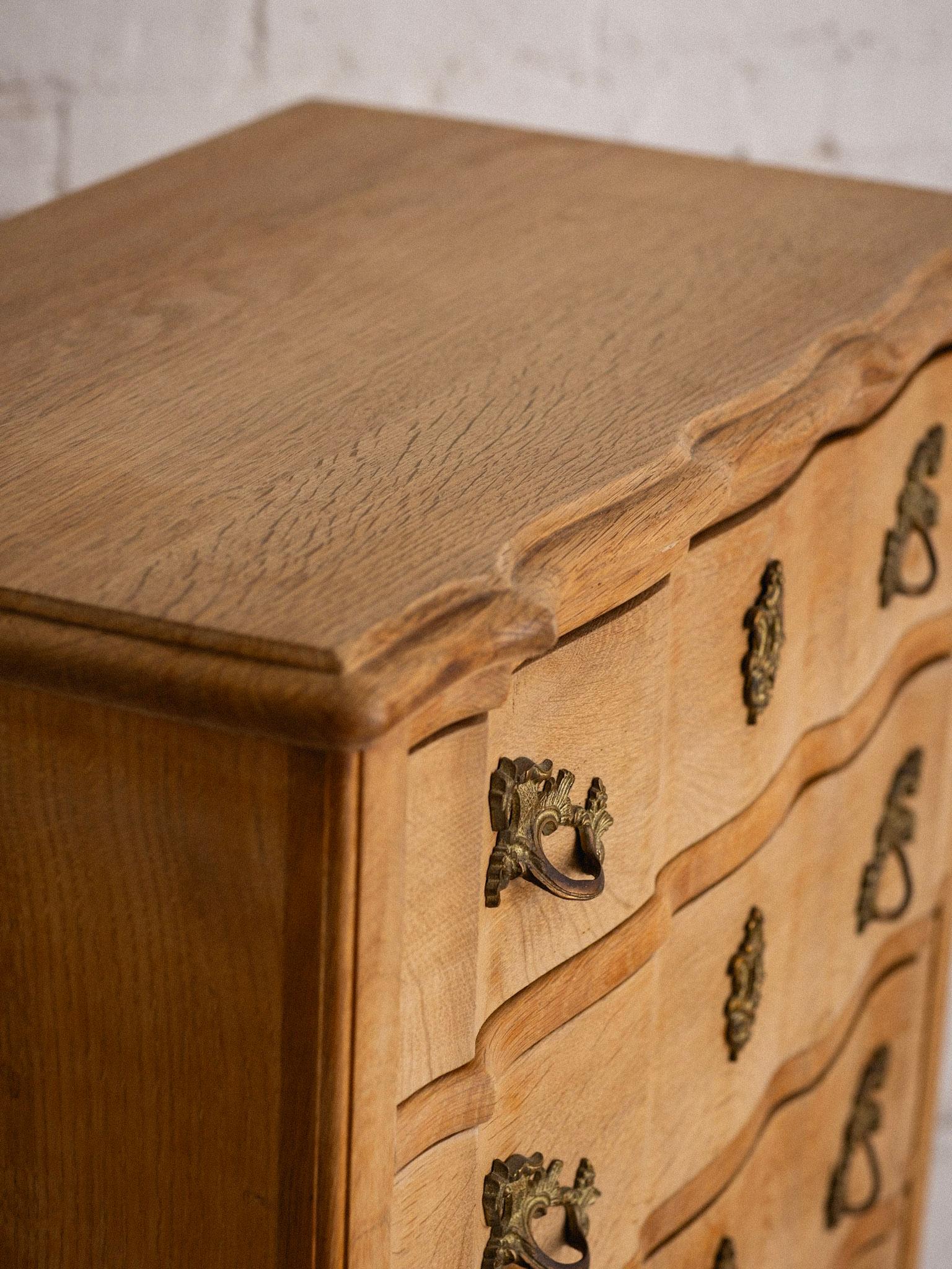 Petite Danish Blonde Oak Tallboy in the Syle of Henning Kjaernulf 3