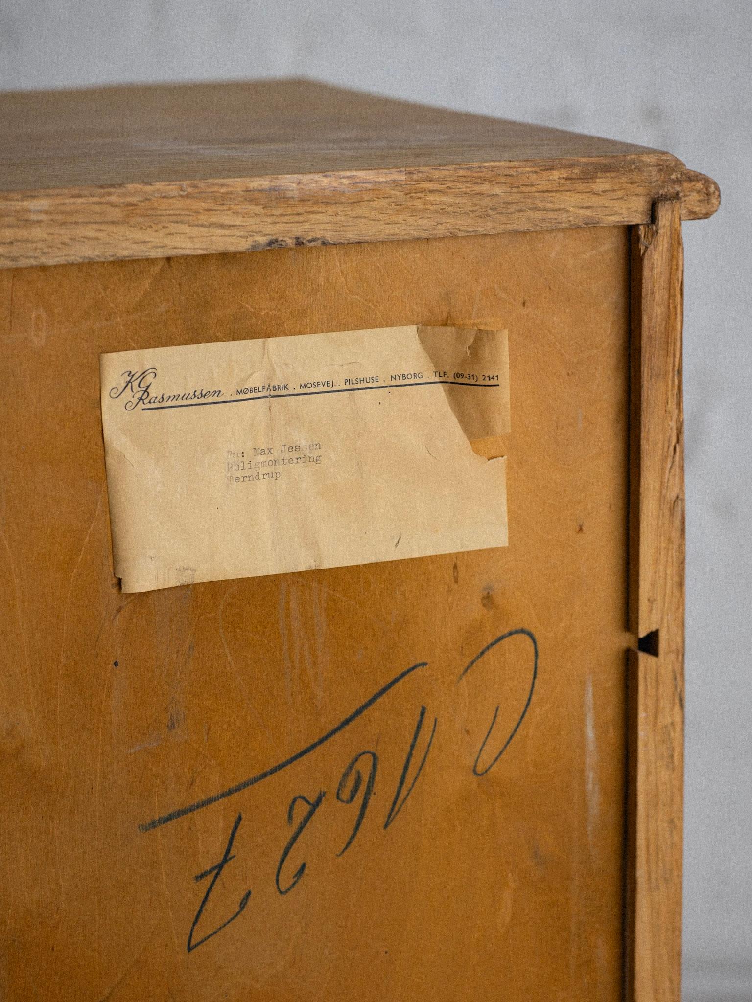 Petite Danish Blonde Oak Tallboy in the Syle of Henning Kjaernulf 4