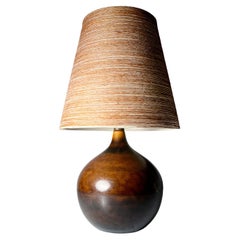 Petite Danish Modern Lotte and Gunnar Bostlund Ceramic Table Lamp