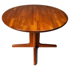 Retro Petite Danish Teak Butcherblock Dining Table by Tarm Stole, OG Møbelfabrik, 1970