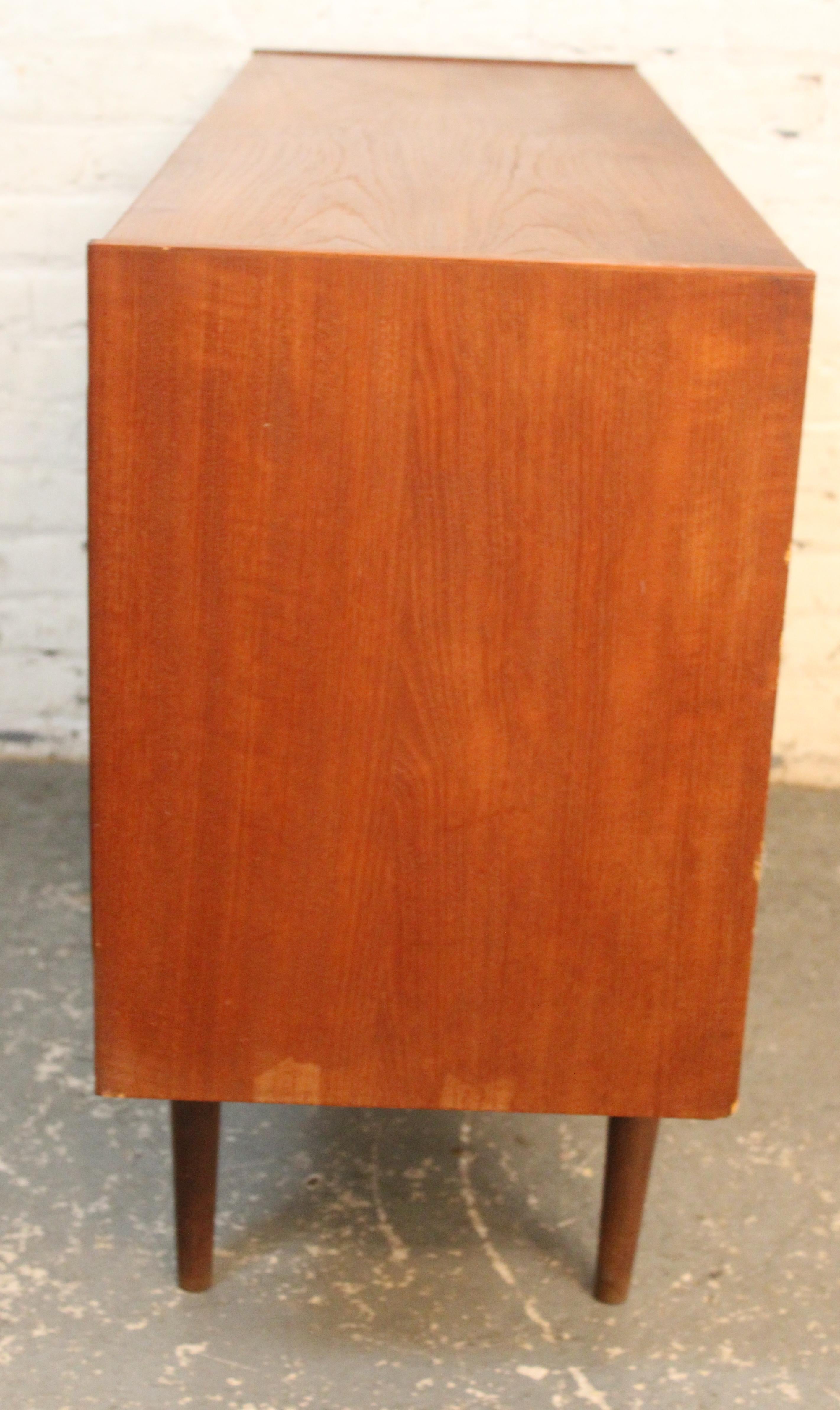 Petite Danish Teak Credenza For Sale 5
