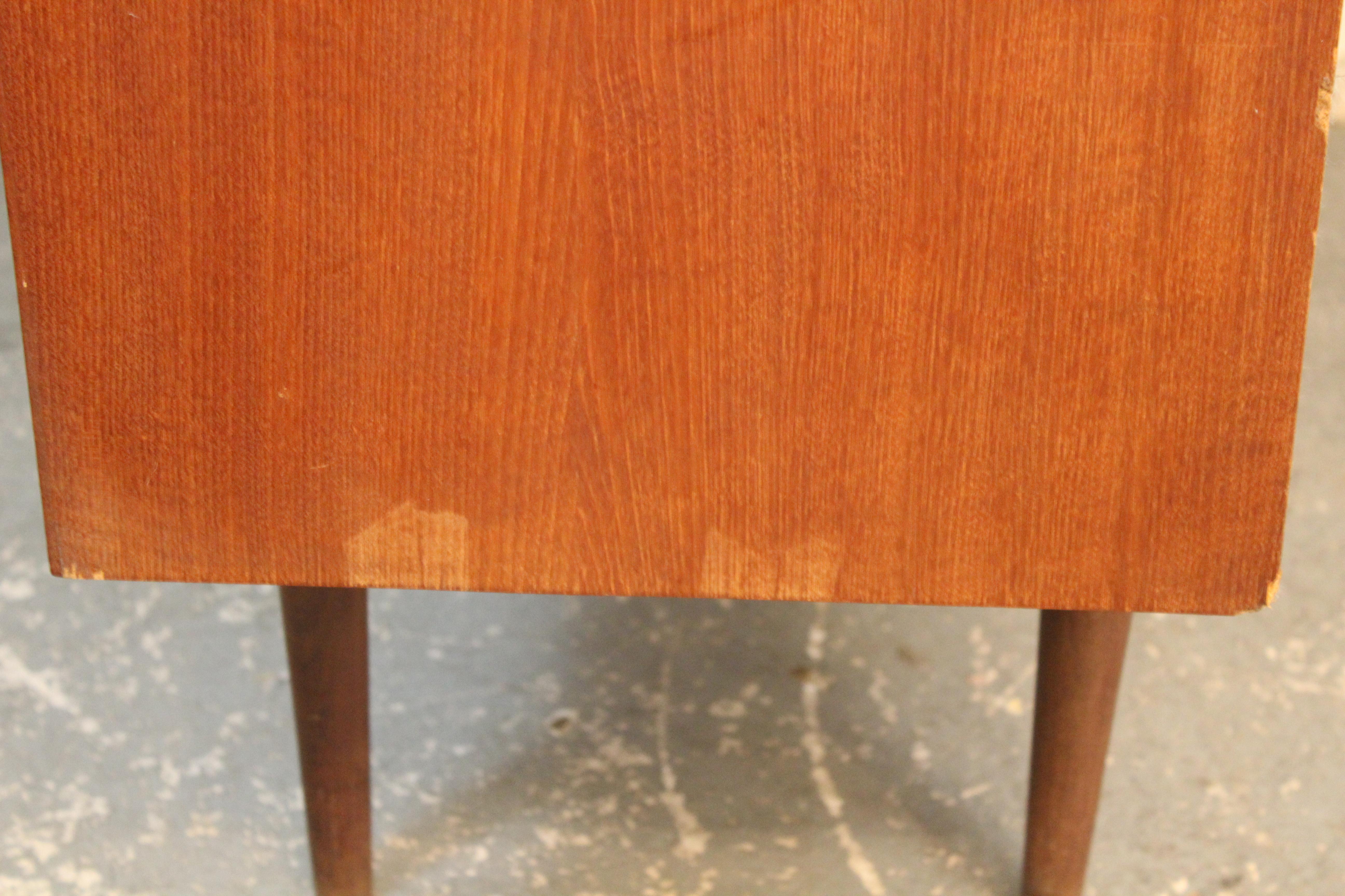 Petite Danish Teak Credenza For Sale 6