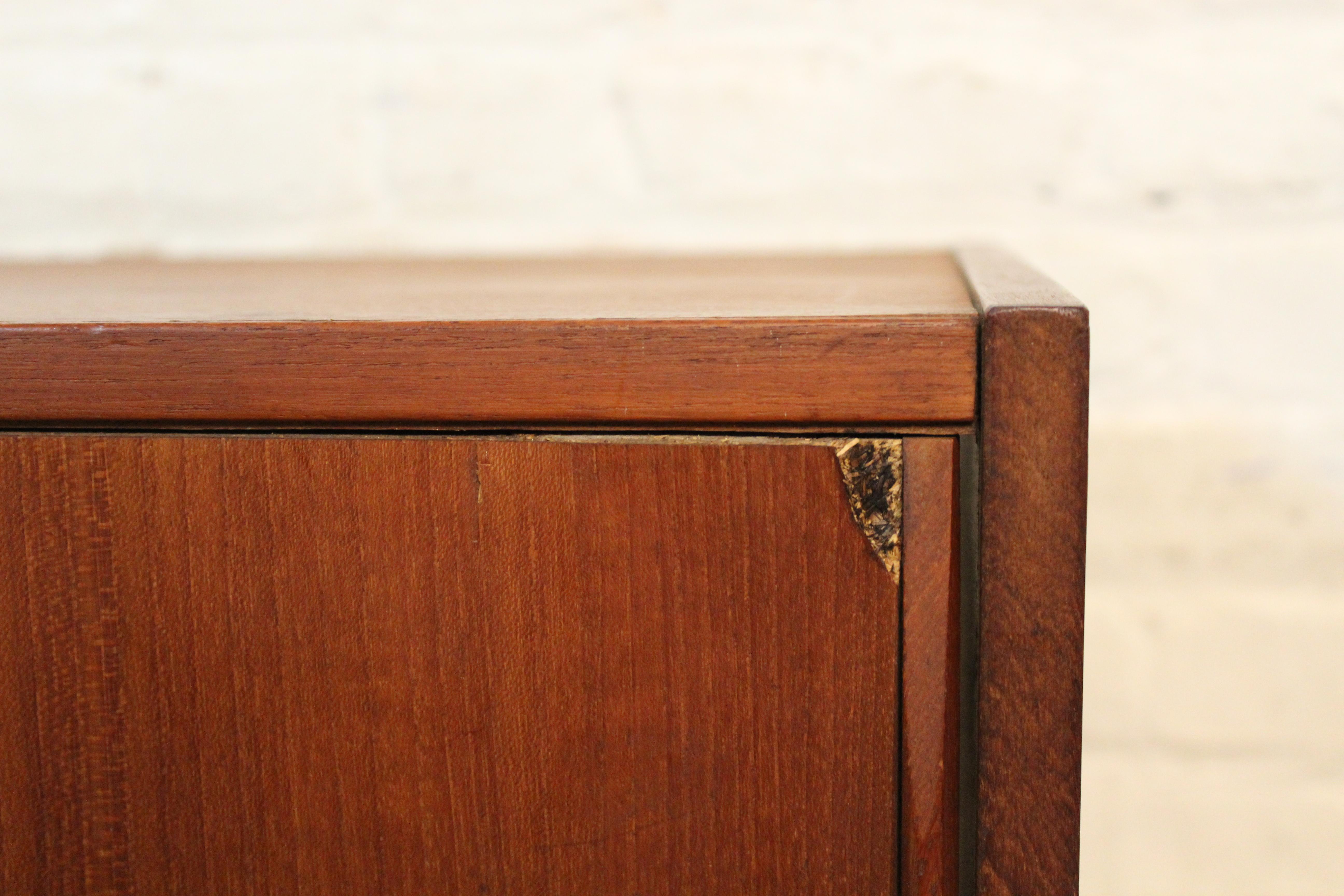 Petite Danish Teak Credenza For Sale 9