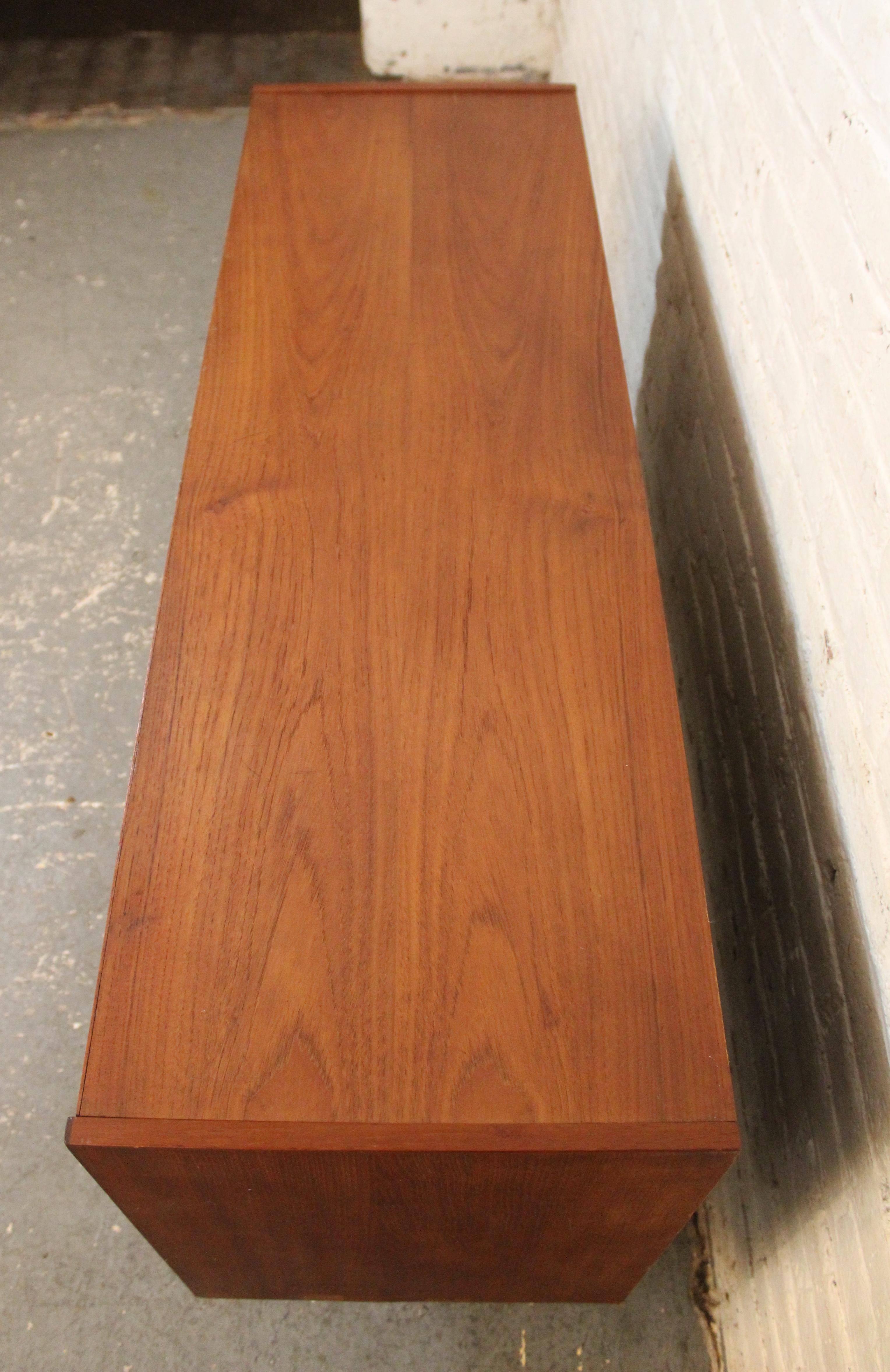Petite Danish Teak Credenza For Sale 1