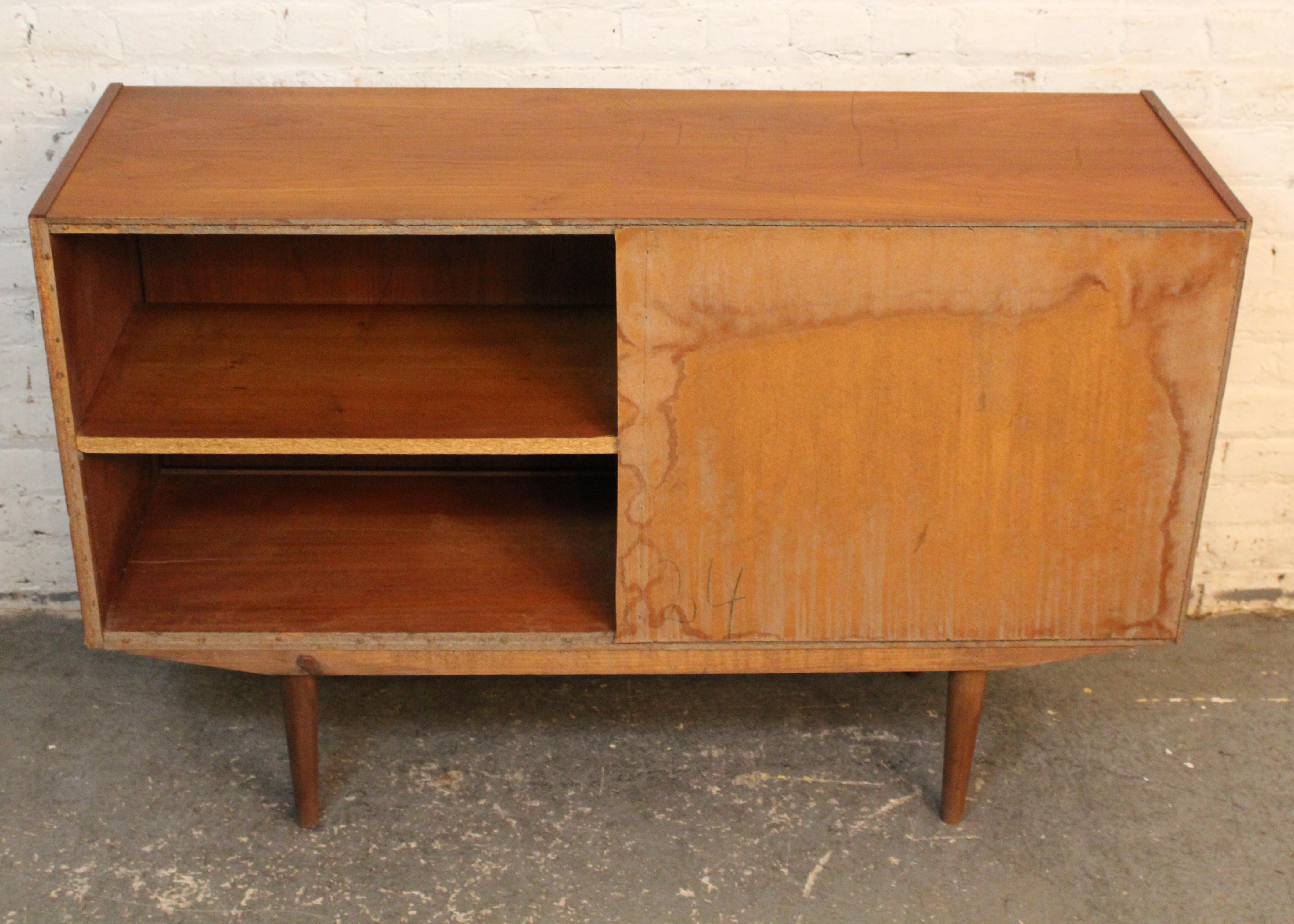 Petite Danish Teak Credenza For Sale 4