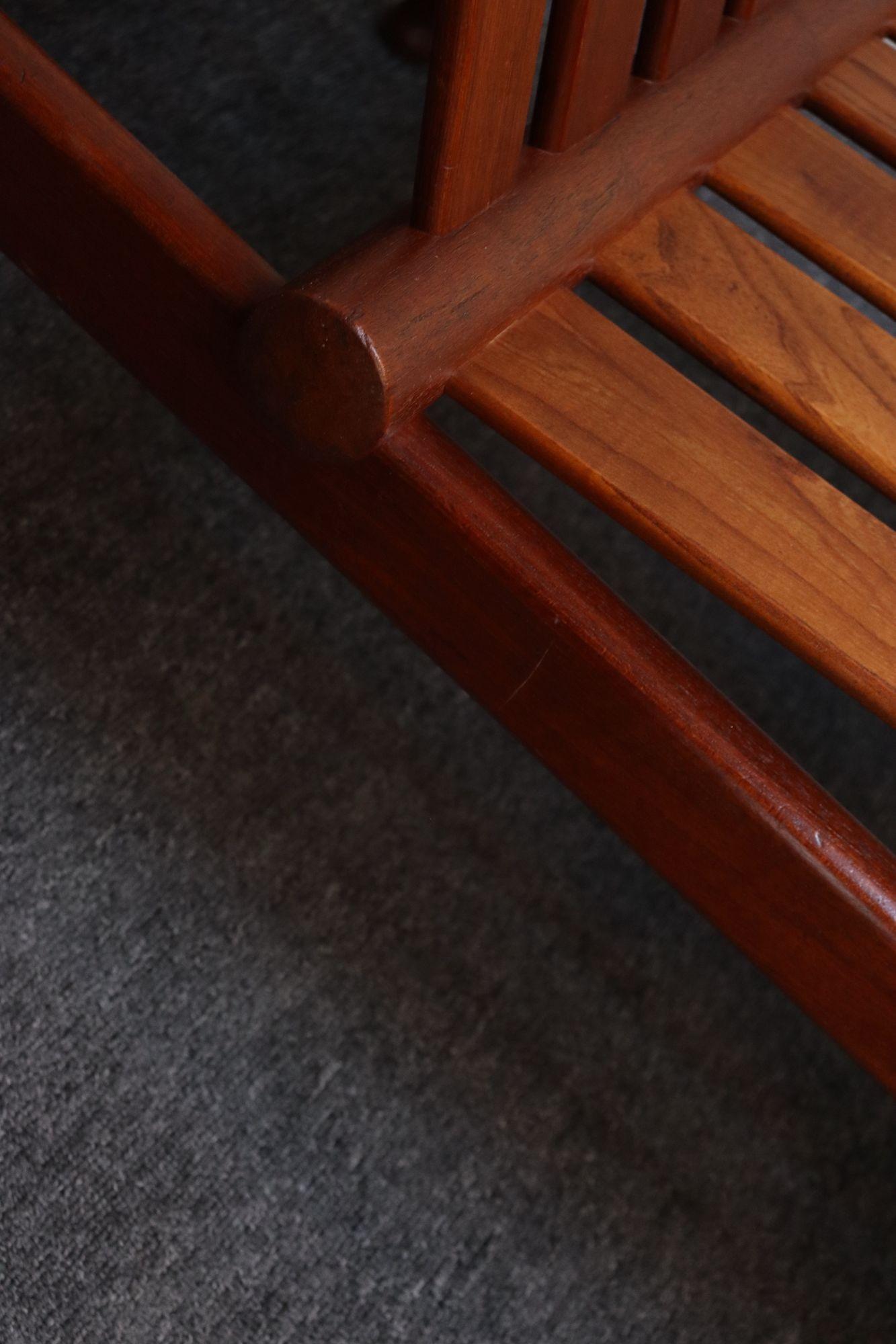 Petite Danish Teak Slipper Chair by Kai Lyngfeldt Larsen for Søborg -3 Available For Sale 6