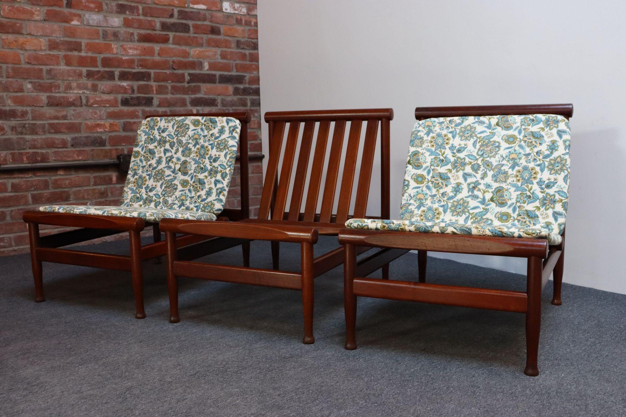 Petite Danish Teak Slipper Chair by Kai Lyngfeldt Larsen for Søborg -3 Available For Sale 13