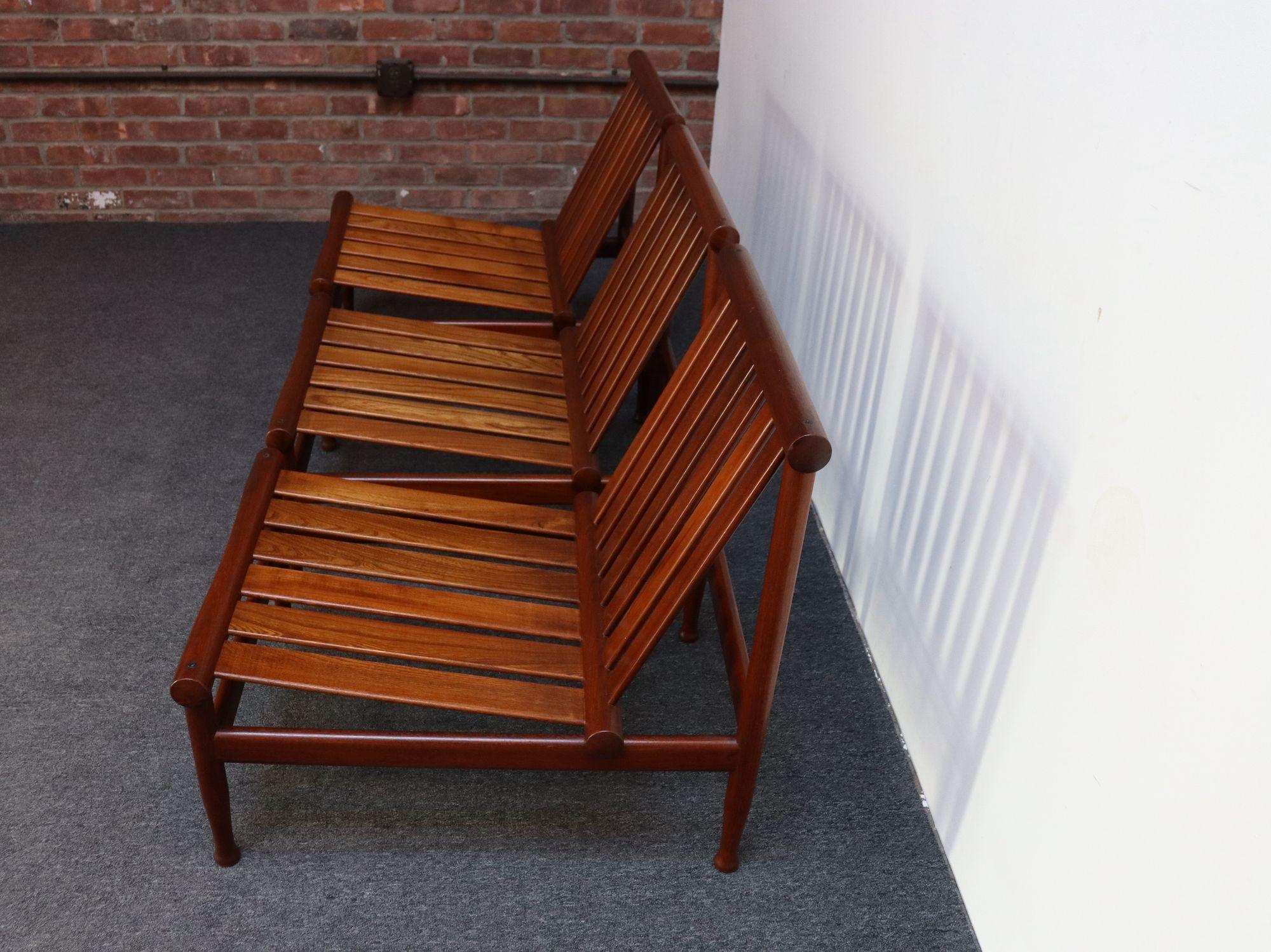 Petite Danish Teak Slipper Chair by Kai Lyngfeldt Larsen for Søborg -3 Available For Sale 1