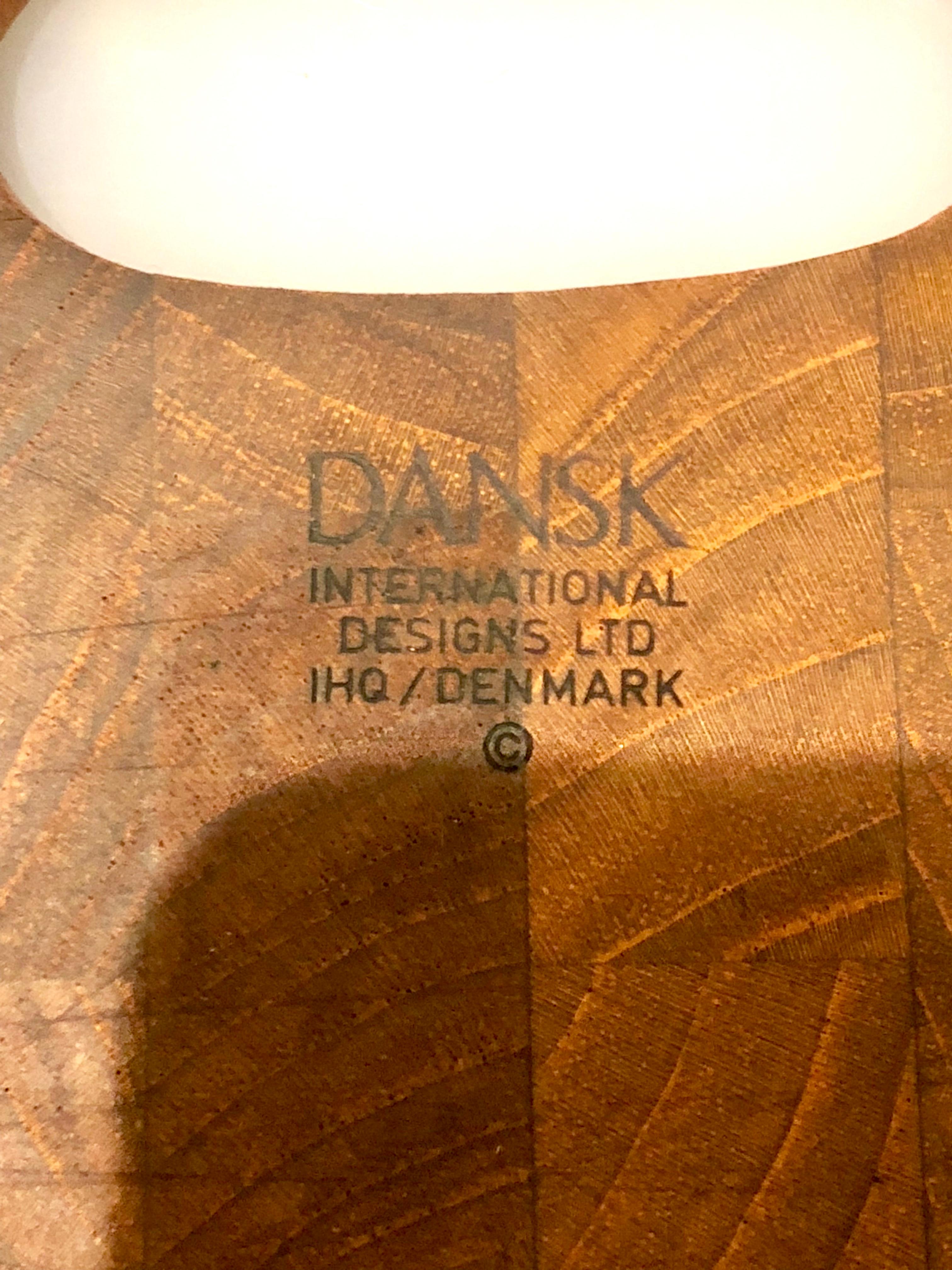 Scandinavian Modern Petite Dansk Solid Teak Danish Modern Tray/Cutting Board by Quistgaard