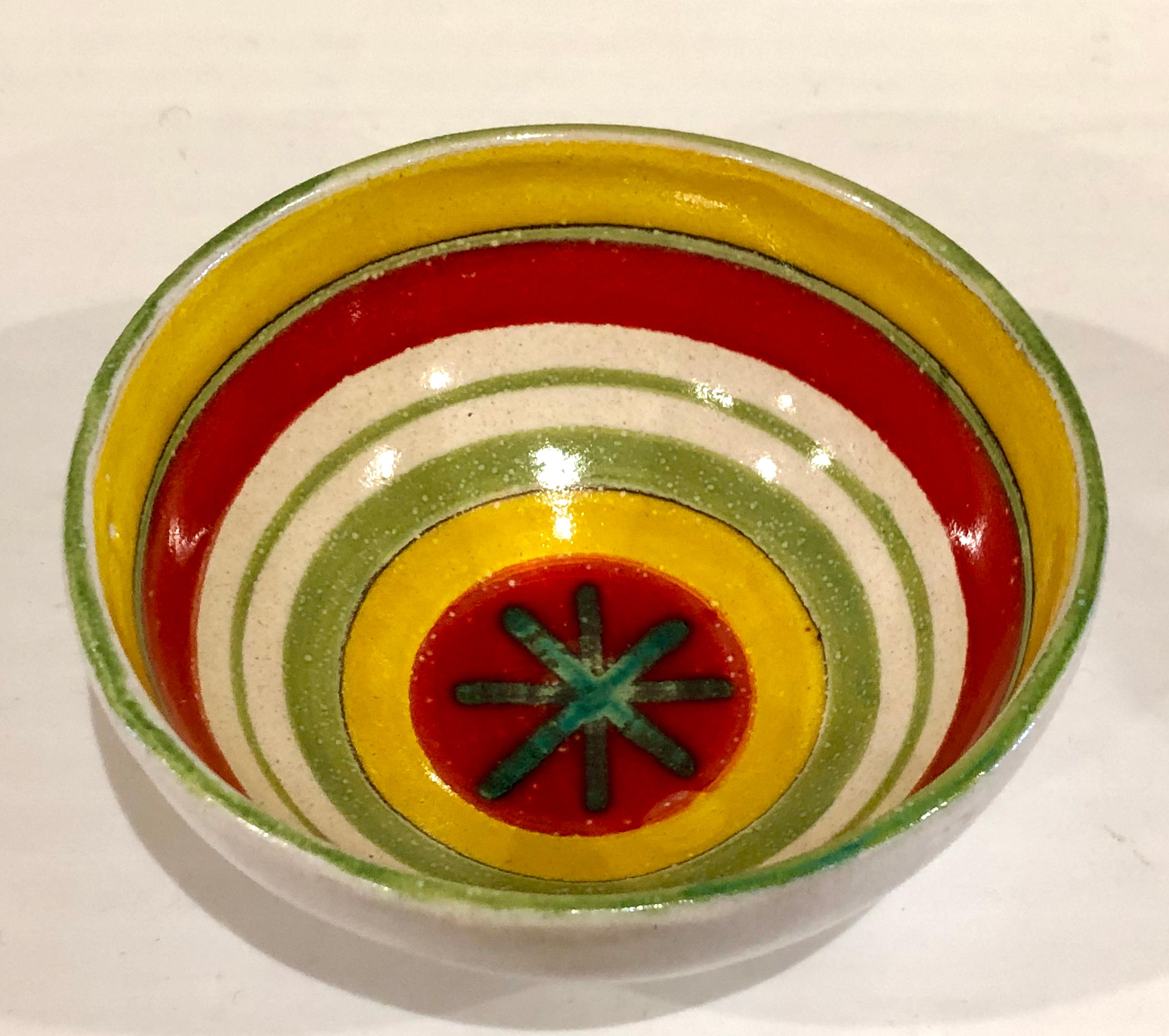 Mid-Century Modern Petite Decorative Bowl by Giovanni de Simone of Italy For Sale