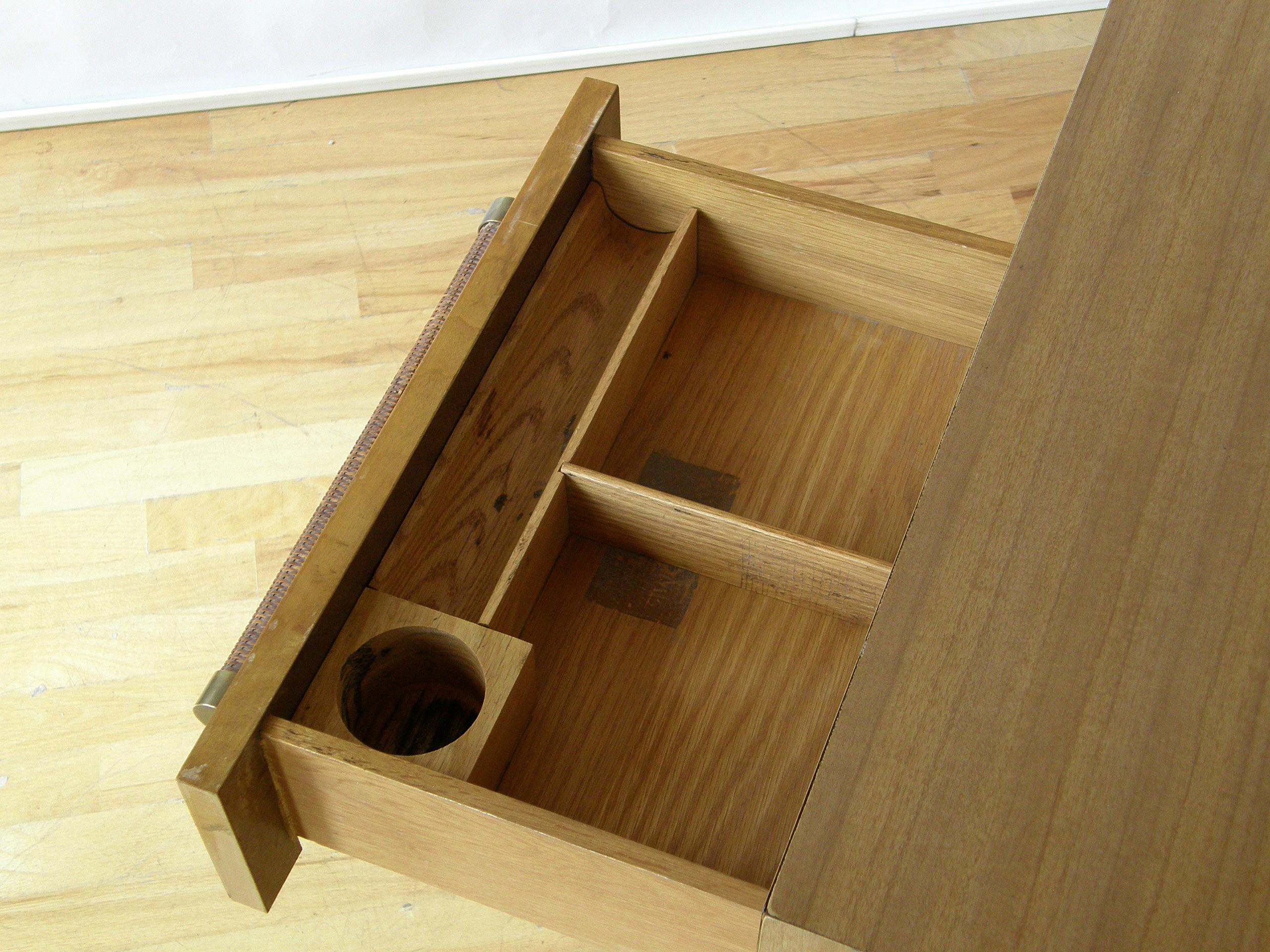 Petite Desk with Cane Handles Designed by T. H. Robsjohn-Gibbings for Widdicomb 5