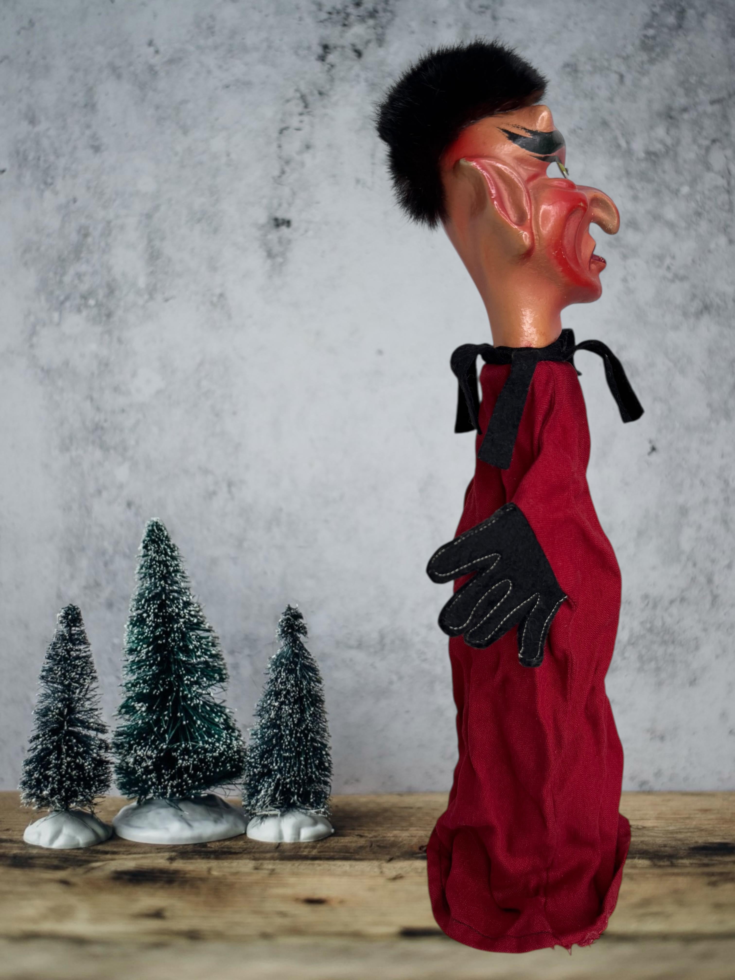 Petit jouet de marionnette Krampus, Allemagne ancienne et vintage en vente 6