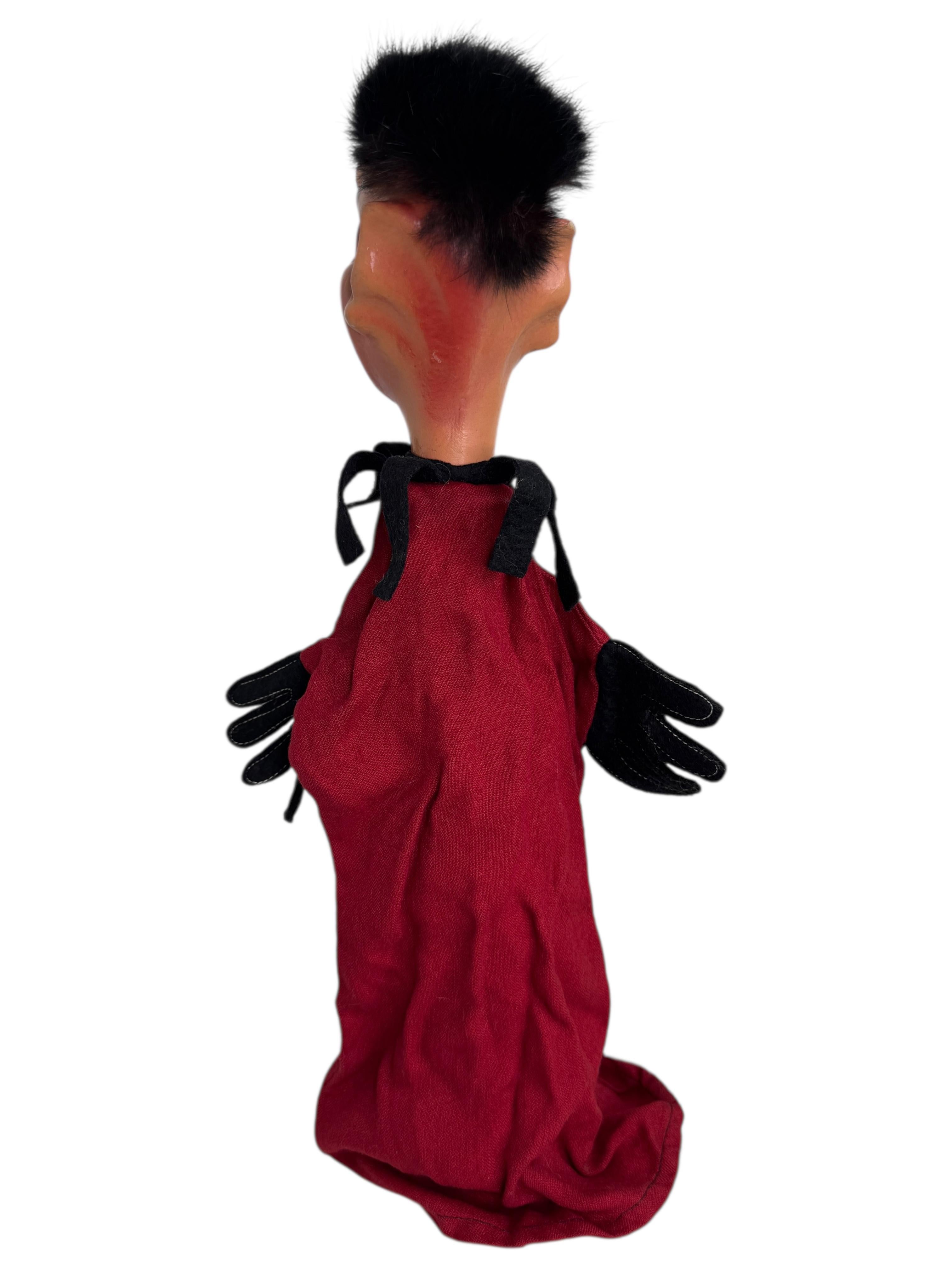 Petit jouet de marionnette Krampus, Allemagne ancienne et vintage Bon état - En vente à Nuernberg, DE