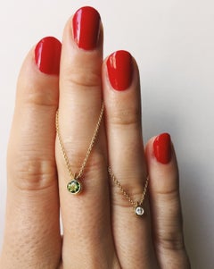 Petite Diamond and Gold Necklace