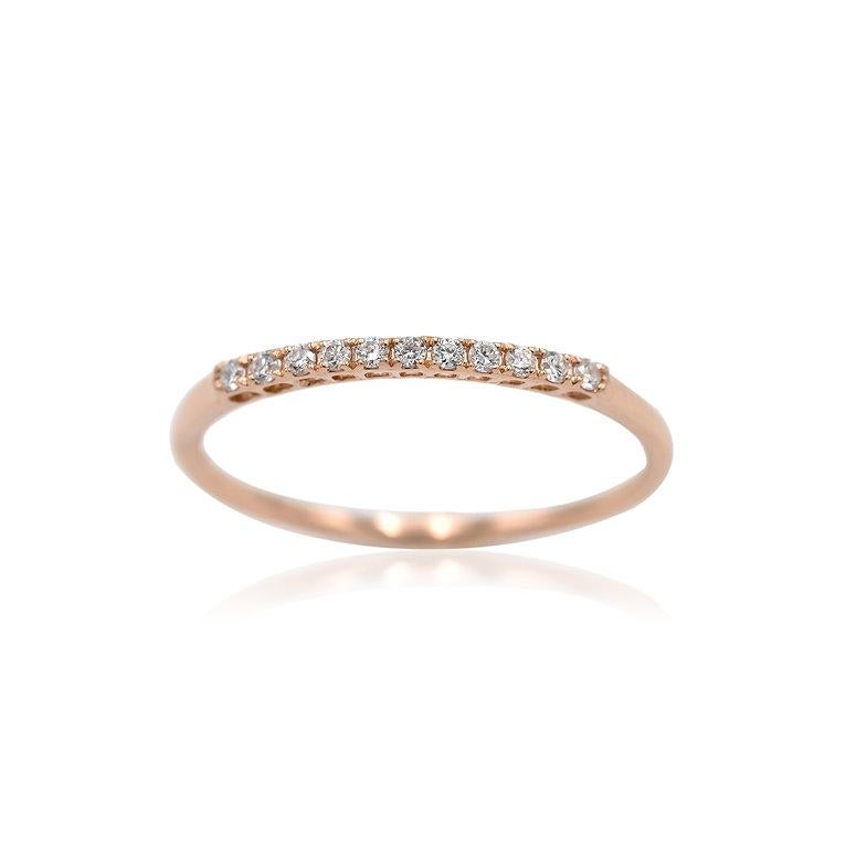 Eternity-Ring mit kleinem Diamant (Kunsthandwerker*in) im Angebot