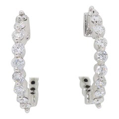 Petite Diamond Hoop Earrings