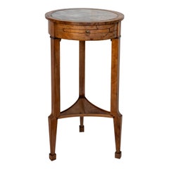 Petite Directoire Gueridon Marble Top Serving Table. Preserved. Circa 1790-1805