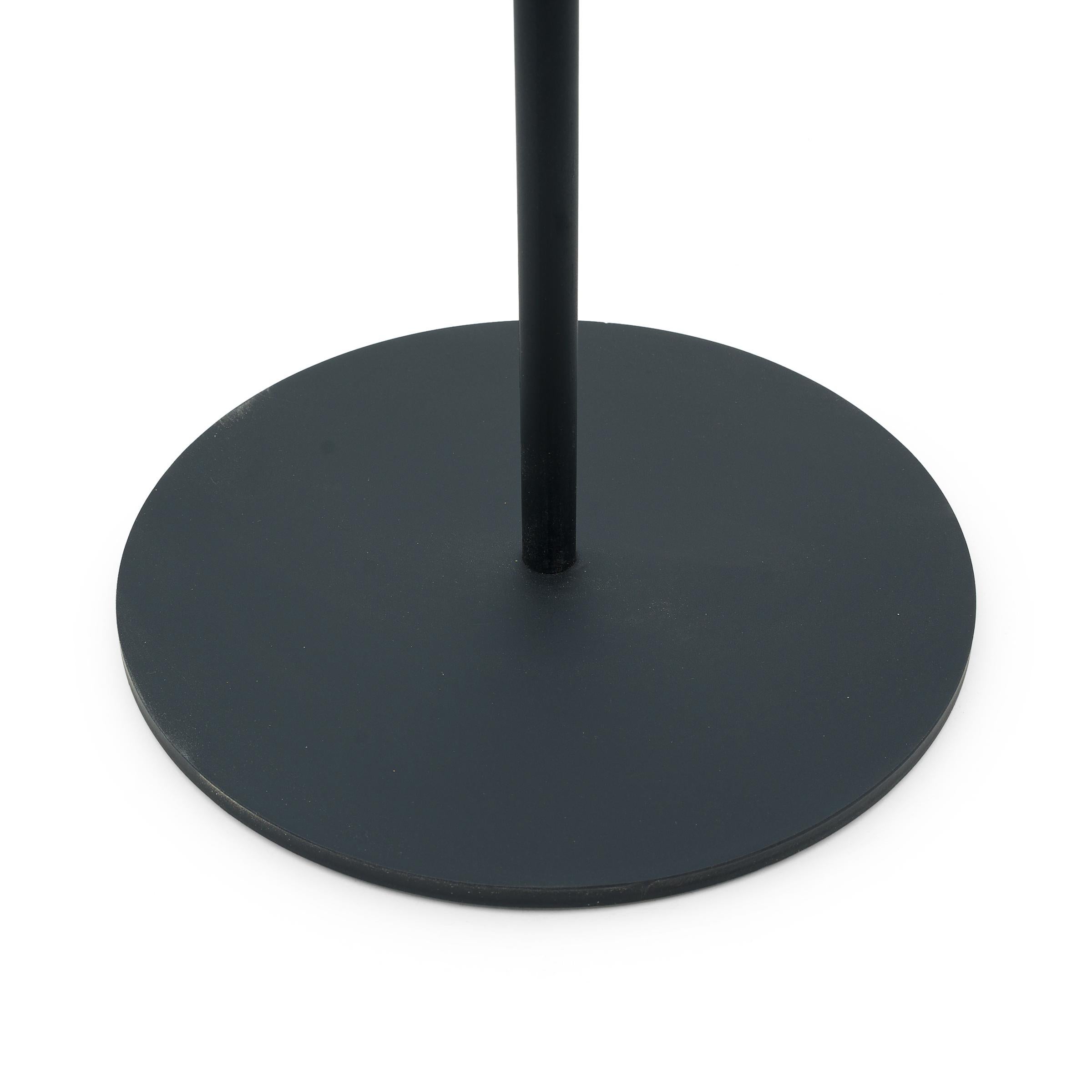 Contemporary Petite Drum Stone Side Table For Sale