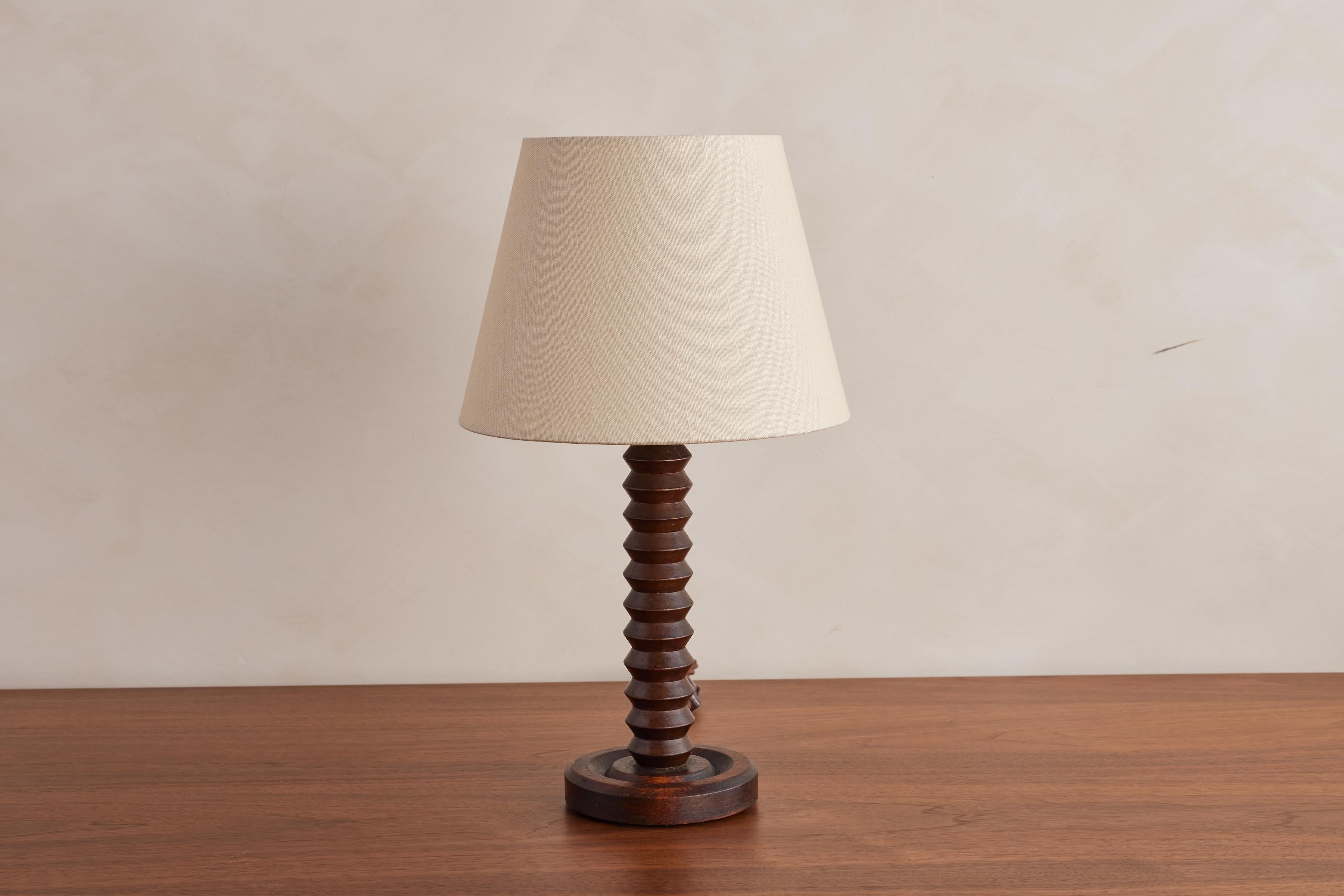 French Petite Dudouyt Table Lamp For Sale