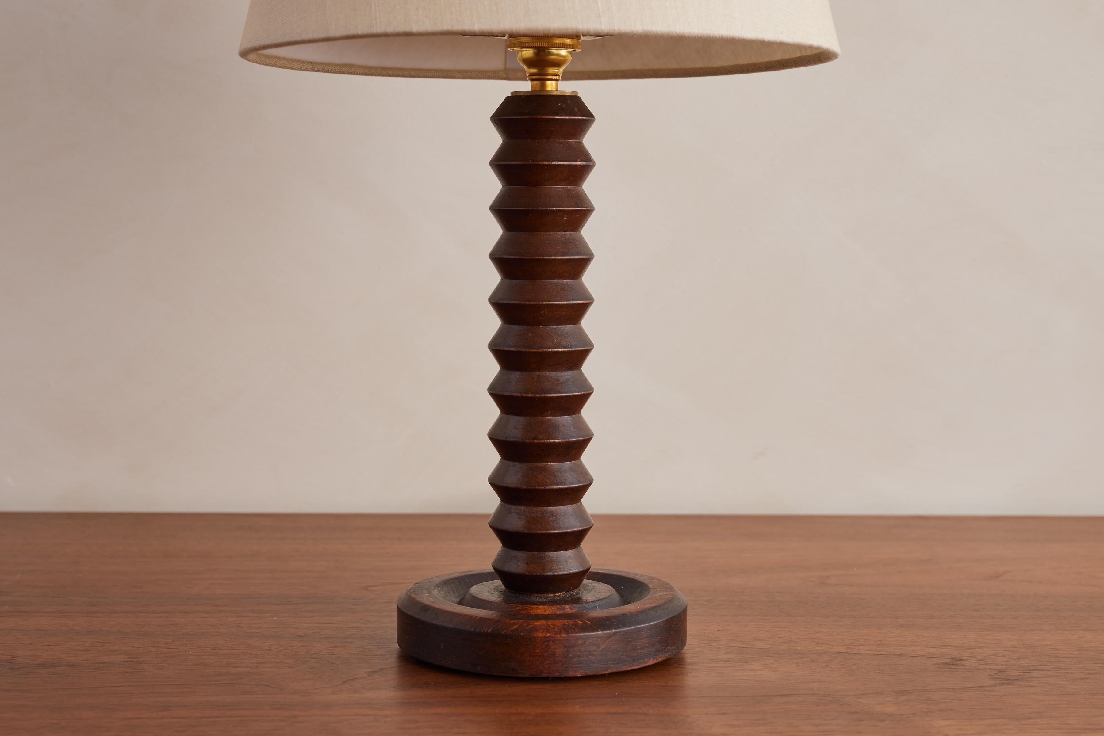 Petite Dudouyt Table Lamp In Good Condition For Sale In Beverly Hills, CA