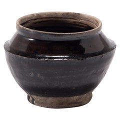 Petite Early 20th Century Chinese Glazed Pantry Jar