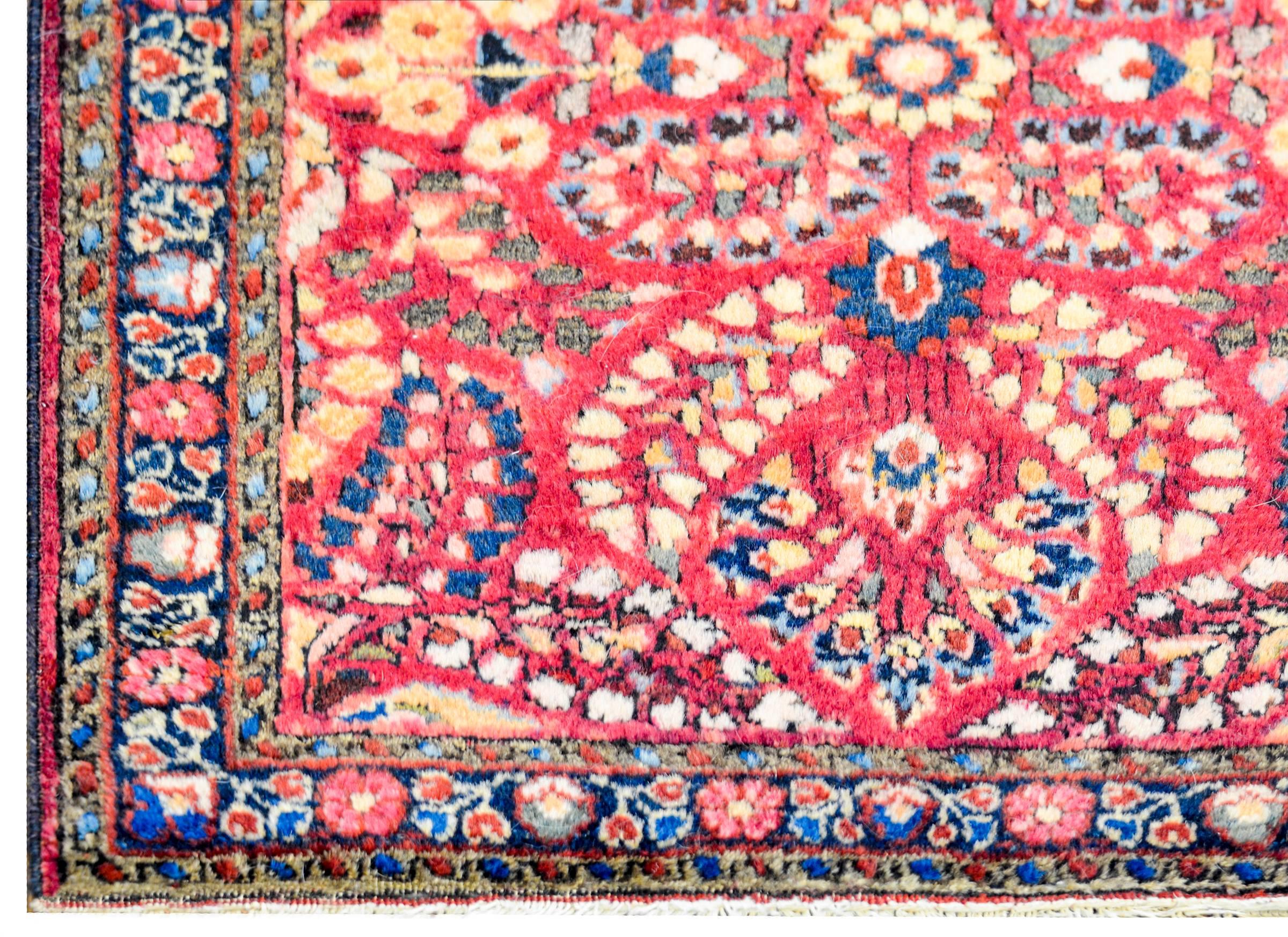 Persian Petite Early 20th Century Sarouk Rug