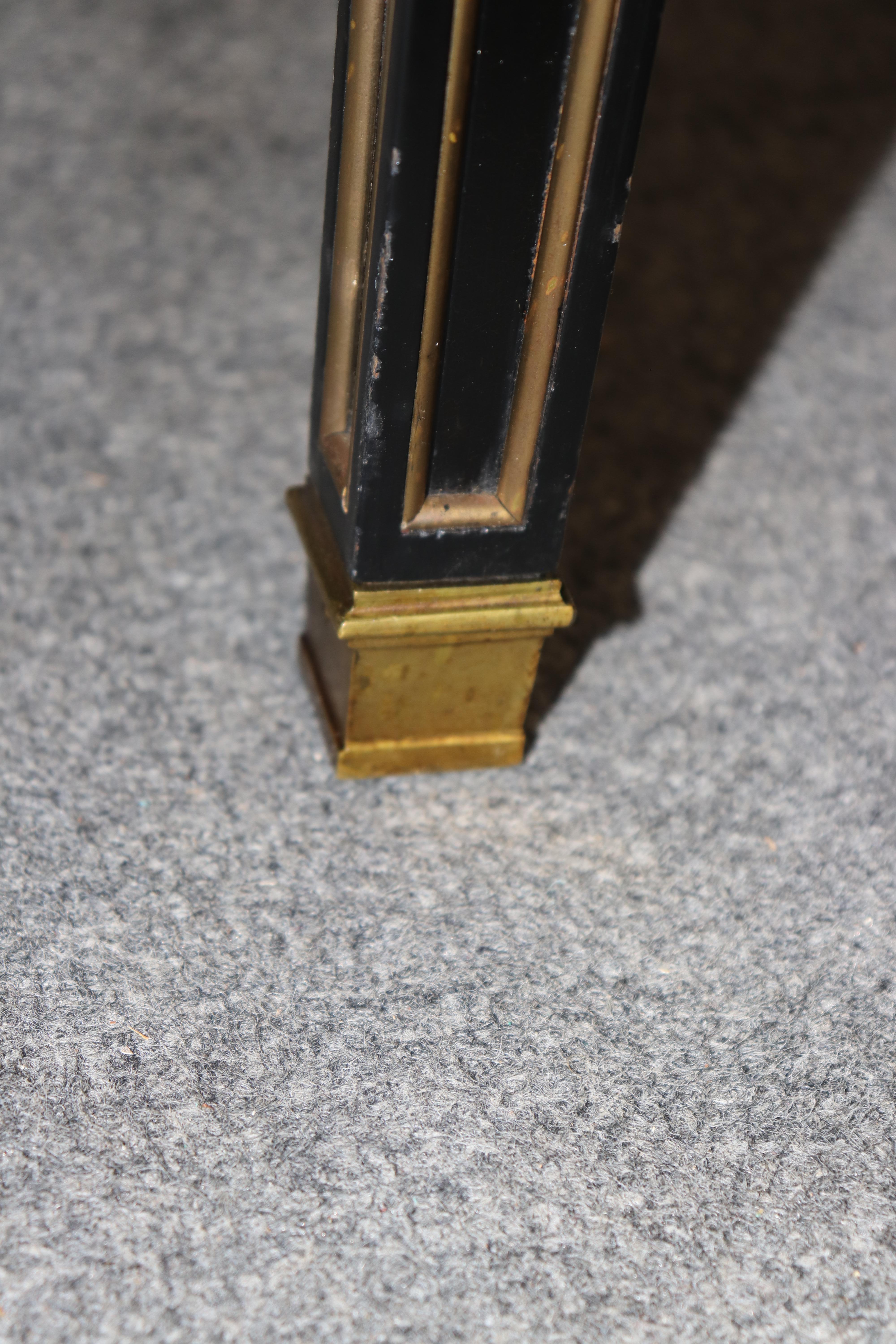 Petite Ebonized Child Size or Ladies Writing Desk attributed to Maison Jansen For Sale 5