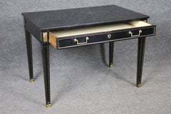 Petite Ebonized Child Size or Ladies Writing Desk attributed to Maison Jansen