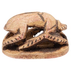 Petite Egyptian Scarab Beetle Carving