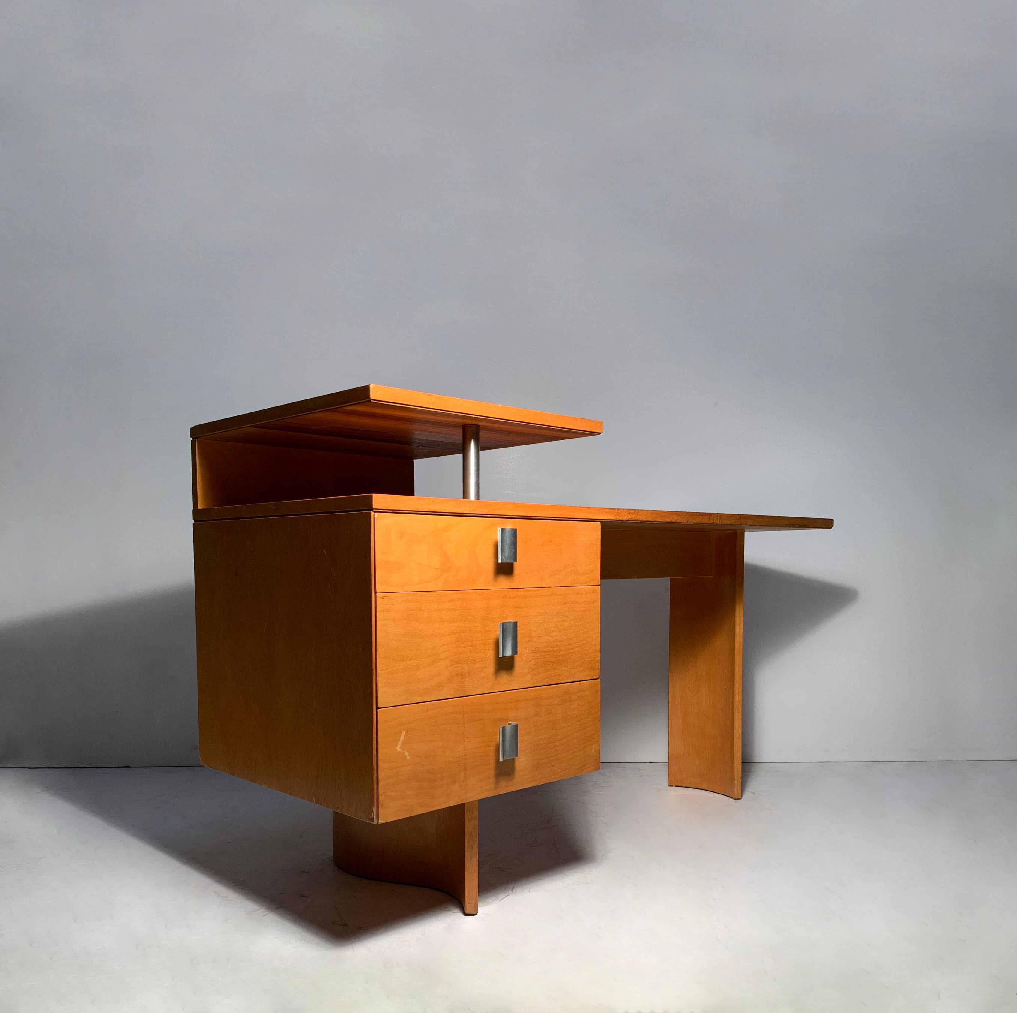 Art Deco Petite Eliel Saarinen Deco Desk For Sale