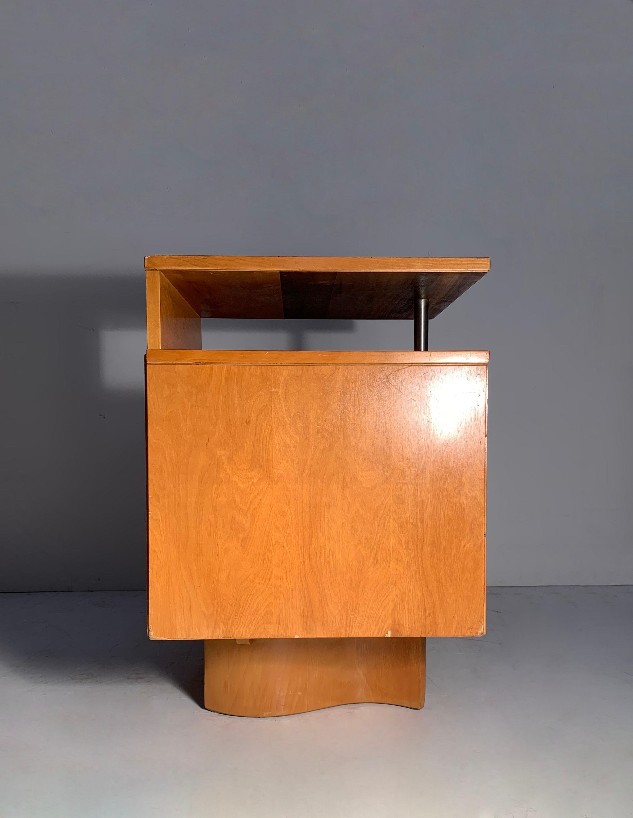American Petite Eliel Saarinen Deco Desk For Sale