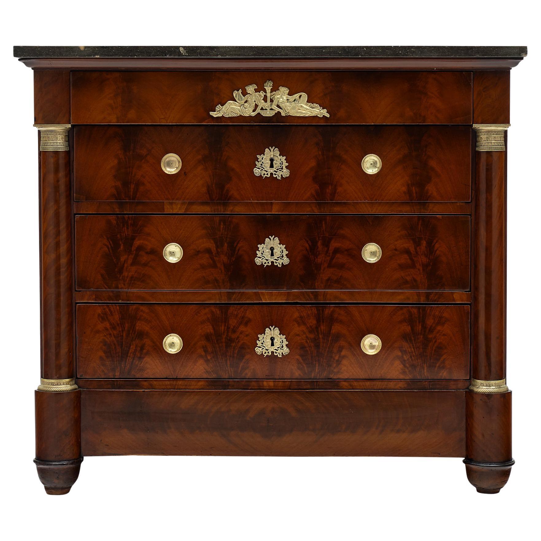 Petite Empire Chest of Drawers For Sale