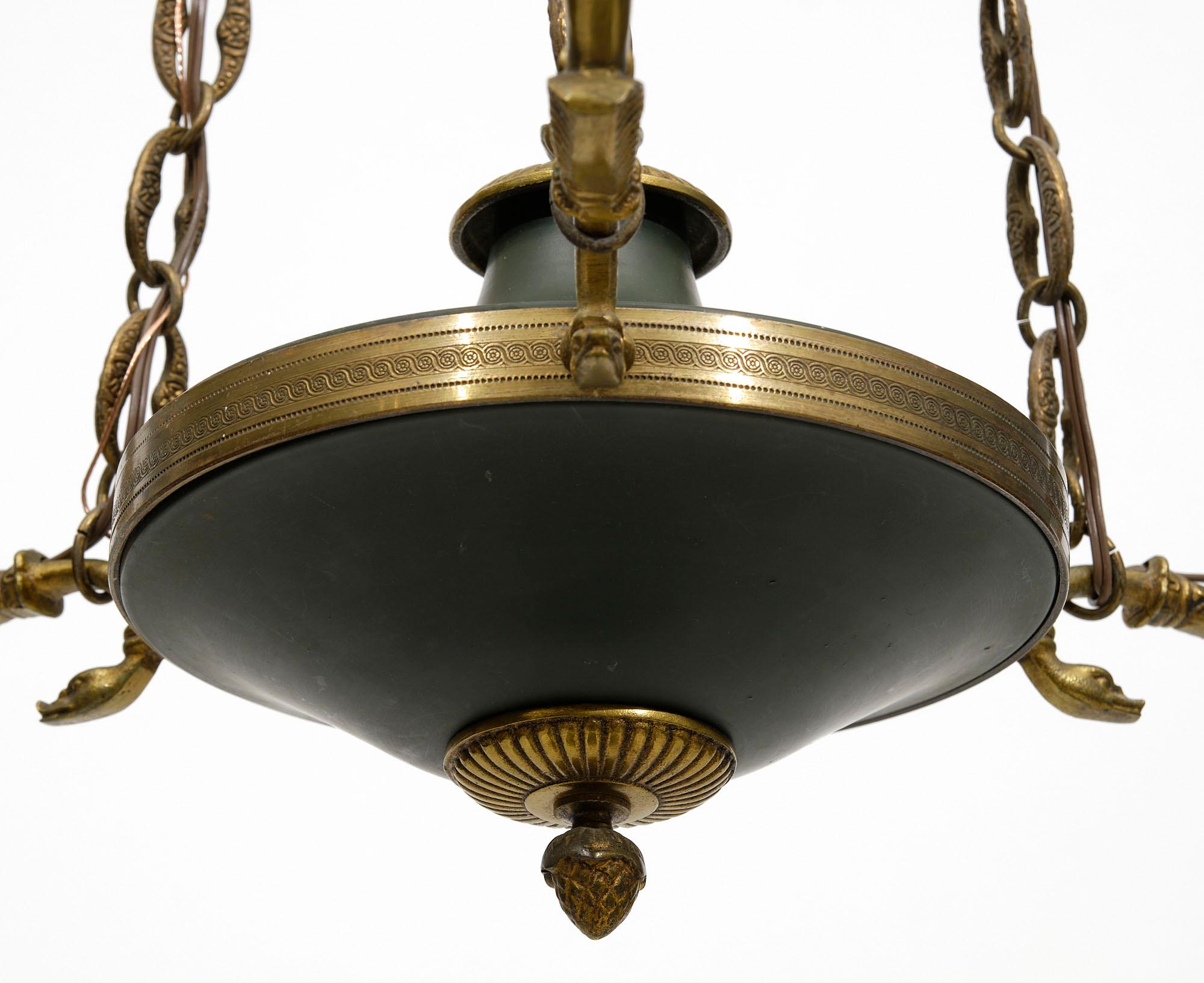 Early 20th Century Petite Empire Style Chandelier